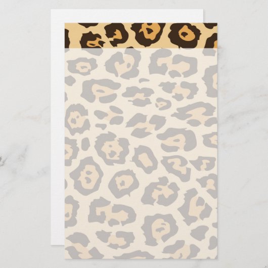 Coole Leopard-Druck-Muster-Geschenke für sie Briefpapier (Vorne/Hinten)