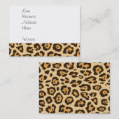 Coole Leopard Druckmuster Geschenke für sie Visitenkarte (Vorne/Hinten)