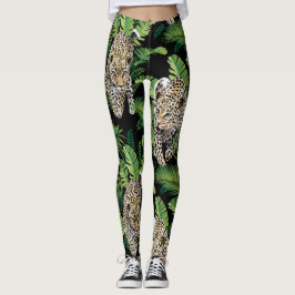 Coole Leopard-Muster-Leggings Leggings