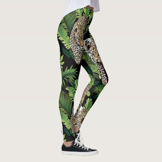 Coole Leopard-Muster-Leggings Leggings (Rechts)