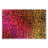 Coole Leopard-Printhaut mit hellbraunem Hintergrun Fotodruck (Vorne)