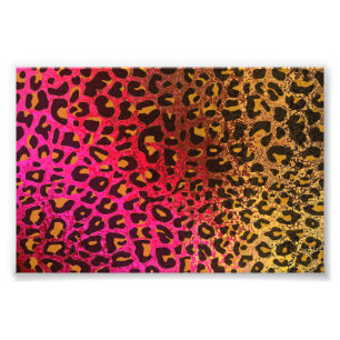 Coole Leopard-Printhaut mit hellbraunem Hintergrun Fotodruck