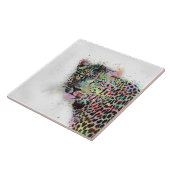 Coole Leopard-Spritzer Fliese (Seite)