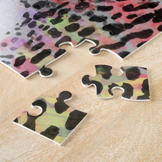 Coole Leopard-Spritzer Puzzle (Seite)