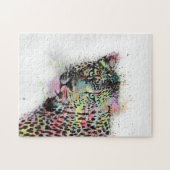 Coole Leopard-Spritzer Puzzle (Horizontal)