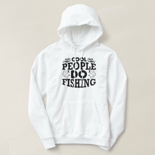 Coole Leute fischen Hoodie (Design vorne)