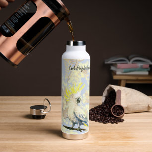 Coole Leute haben Papageien Trinkflasche