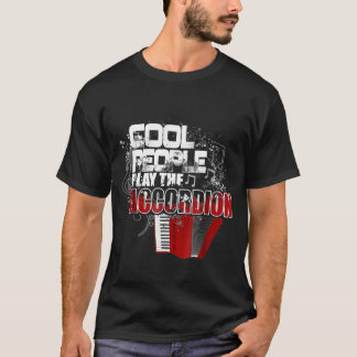 Coole Leute spielen Musik des Accordion Music Teac T-Shirt