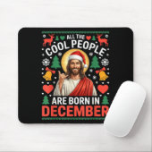 Coole Leute Werden Im Dezember Christlich Christm Mousepad (Mit Mouse)