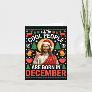 Coole Leute Werden Im Dezember Christlich Weihnach Karte