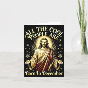 Coole Leute Werden Im Dezember Christlich Weihnach Karte
