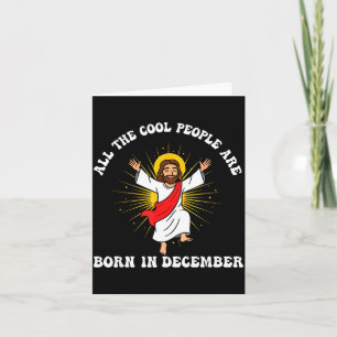 Coole Leute Werden Im Dezember Christlich Weihnach Karte