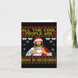 Coole Leute Werden Im Dezember Christlich Weihnach Karte