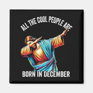 Coole Leute Werden Im Dezember Christlich Weihnach Magnet
