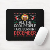 Coole Leute Werden Im Dezember Christlich Weihnach Mousepad (Mit Mouse)