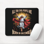 Coole Leute Werden Im Dezember Christlich Weihnach Mousepad (Mit Mouse)