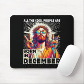 Coole Leute Werden Im Dezember Christlich Weihnach Mousepad (Mit Mouse)