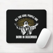 Coole Leute Werden Im Dezember Christlich Weihnach Mousepad (Mit Mouse)
