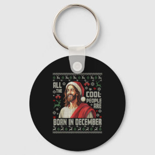 Coole Leute Werden Im Dezember Christlich Weihnach Schlüsselanhänger