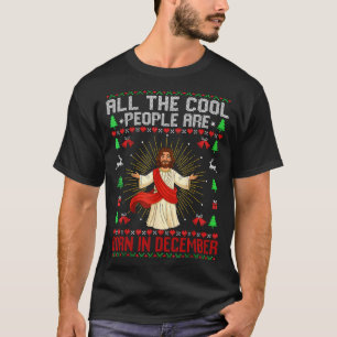 Coole Leute Werden Im Dezember Christlich Weihnach T-Shirt