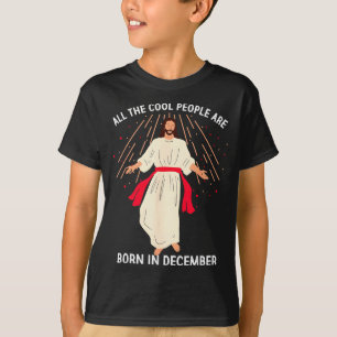 Coole Leute Werden Im Dezember Christlich Weihnach T-Shirt