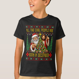 Coole Leute Werden Im Dezember Christlich Weihnach T-Shirt