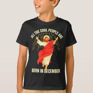 Coole Leute Werden Im Dezember Christlich Weihnach T-Shirt