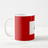 Coole libanesische Flagge Kaffeetasse (Links)