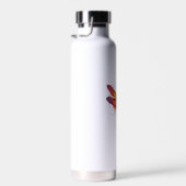 Coole Libelle auf farbenfroher gemalter Libelle Trinkflasche (Rechts)