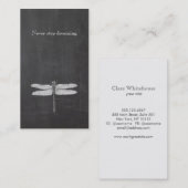 Coole Libelle Rustikale Naturhalskarte Visitenkarte (Vorne/Hinten)