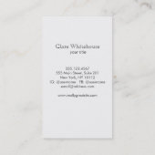 Coole Libelle Rustikale Naturhalskarte Visitenkarte (Rückseite)