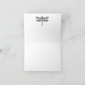 Coole Libellen-Diva-Steppdecken-Anmerkungs-Karte Karte (Innenseite)