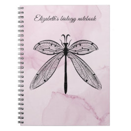 Coole Libellencottagecore Rosa Biologie Notizblock