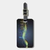 Coole Lichteffekte Musiknoten Herzklopfe Wirbel Gepäckanhänger (Vorderseite vertikal)