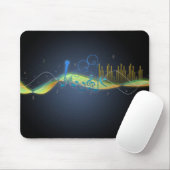 Coole Lichteffekte Musiknoten Herzklopfe Wirbel Mousepad (Mit Mouse)