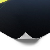 Coole Lichteffekte Musiknoten Herzklopfe Wirbel Poster (Ecke)