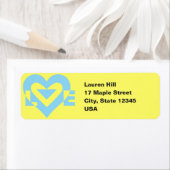 Coole Liebe Grafik, blau (Insitu)