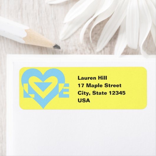 Coole Liebe Grafik, blau (Insitu)