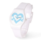Coole Liebe Grafik, blau Armbanduhr (Winkel)