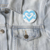 Coole Liebe Grafik, blau Button (Beispiel)