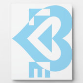 Coole Liebe Grafik, blau Fotoplatte (Vorderseite)