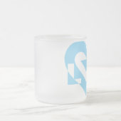 Coole Liebe Grafik, blau Mattglastasse (Mittel)