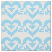 Coole Liebe Grafik, blau Stoff (Muster)