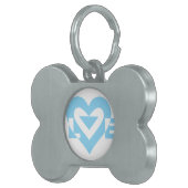 Coole Liebe Grafik, blau Tiermarke (Vorderseite rechts)