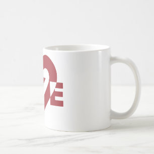Coole Liebe Grafik, Burgandy Kaffeetasse