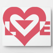 Coole Liebe Grafik, Kirschrosa Fotoplatte (Vorderseite)