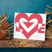 Coole Liebe Grafik, Kirschrosa Fotoplatte (Seite)