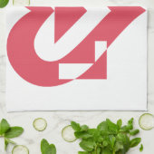 Coole Liebe Grafik, Kirschrosa Handtuch (Gefaltet)