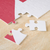 Coole Liebe Grafik, Kirschrosa Puzzle (Seite)