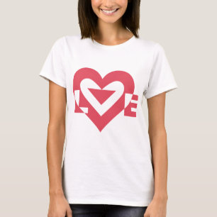 Coole Liebe Grafik, Kirschrosa T-Shirt